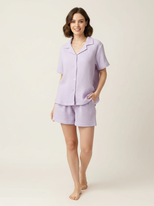 Cotton Casual Wear Stylish Night Set