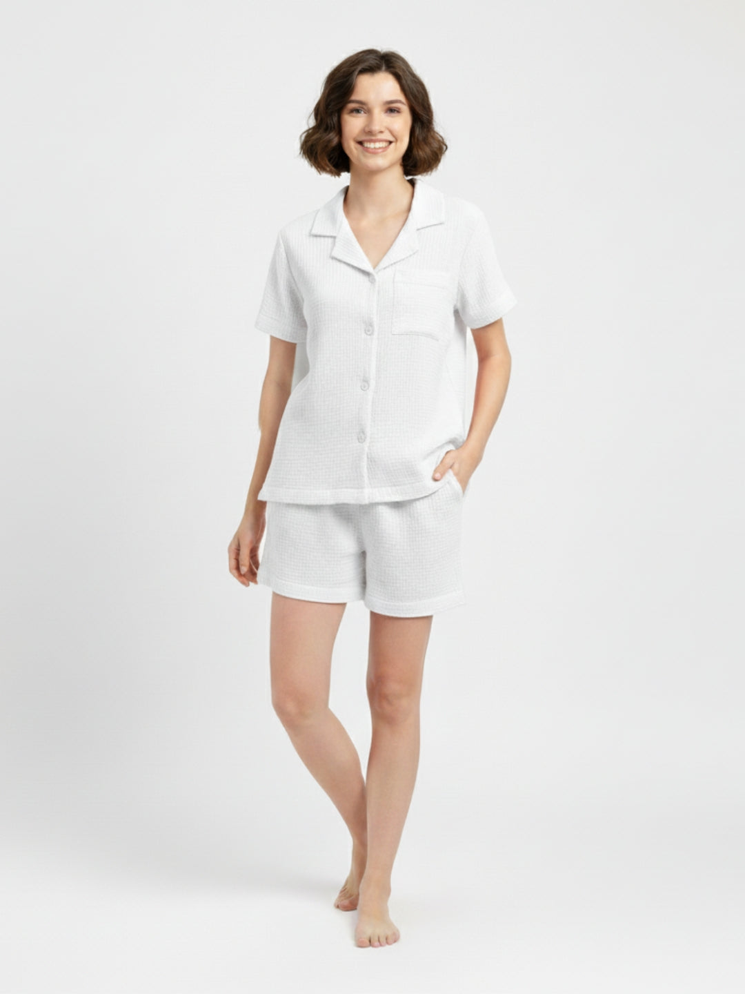 Cotton Casual Wear Stylish Night Set