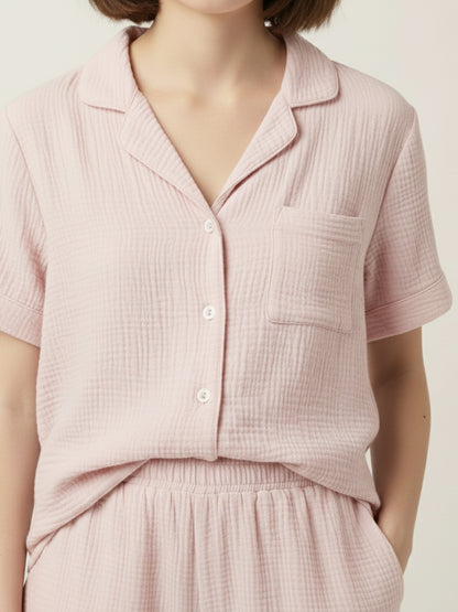 Cotton Casual Wear Stylish Night Set