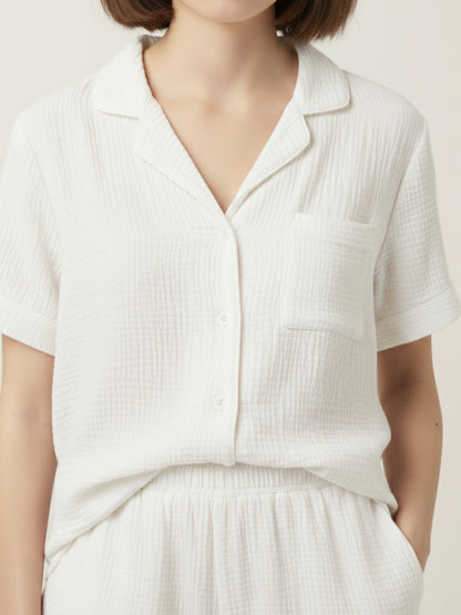 Cotton Casual Wear Stylish Night Set